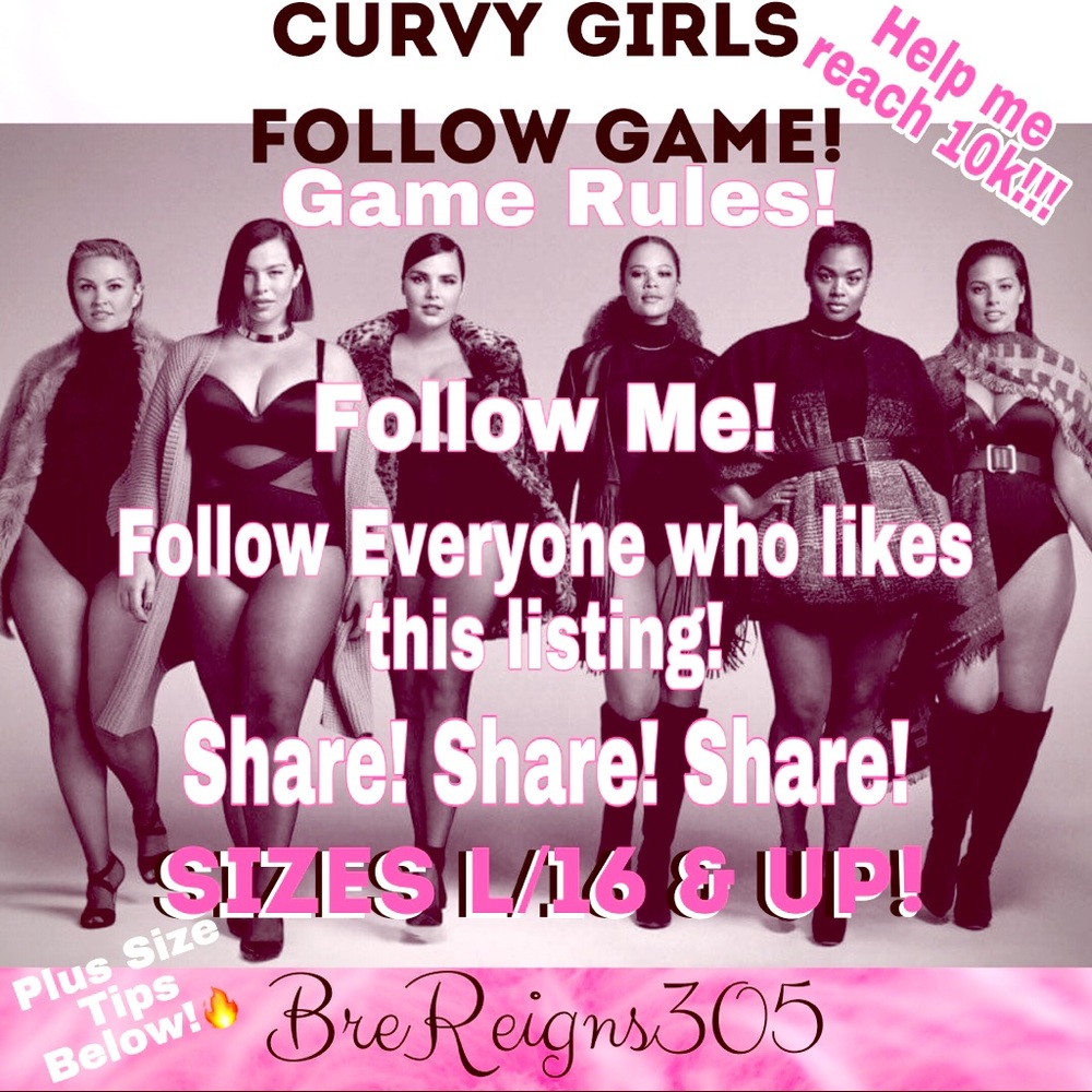 🔥Curvy Girls Follow Game! Follow the blues!💙🔥